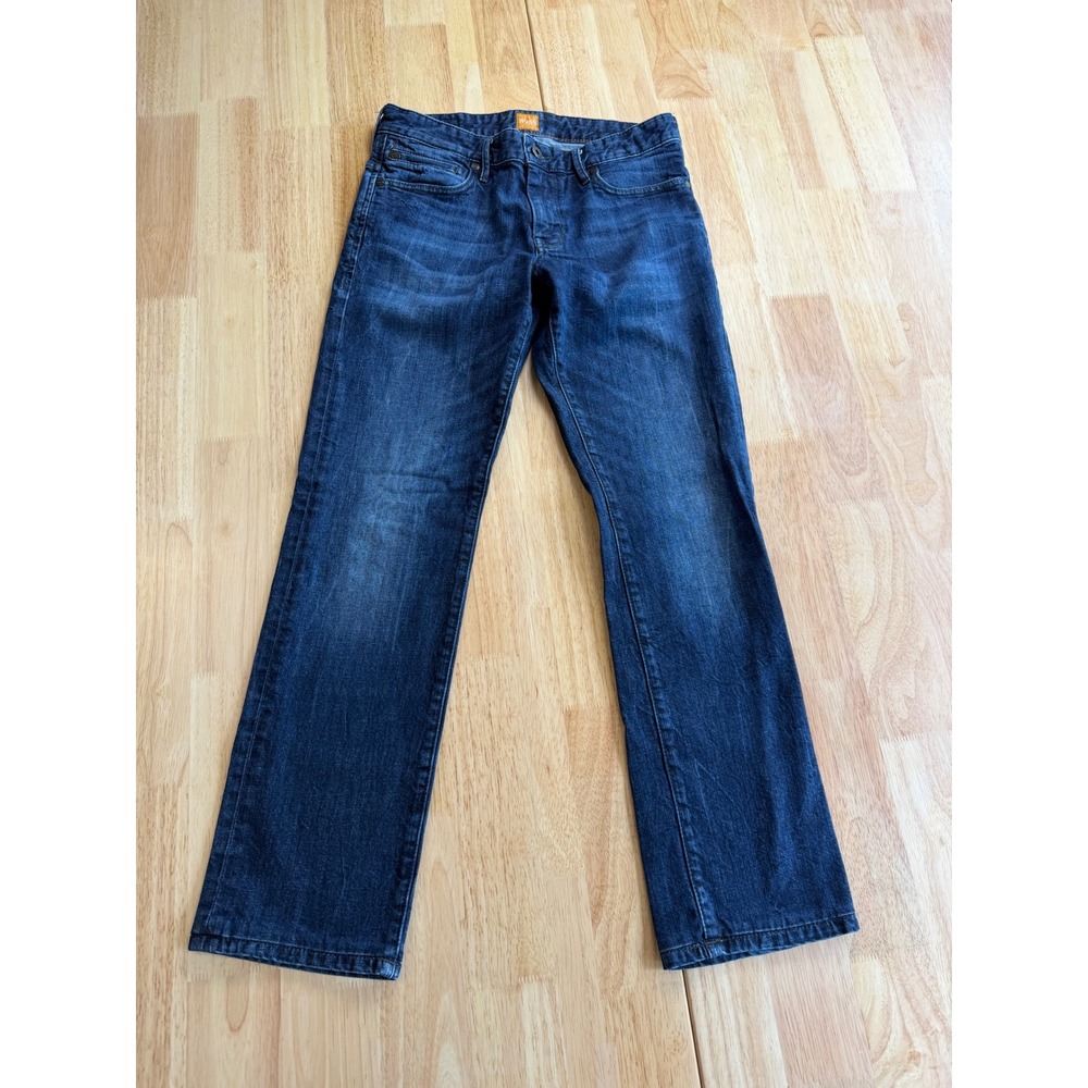 Hugo Boss Orange24 Barcelona Mens Dark Wash Straight Leg Jeans 30/32 Blue Denim